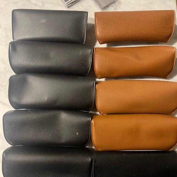Lot of 10 Ray-Ban Black and Brown Sunglass Cases - Picture 2 of 2